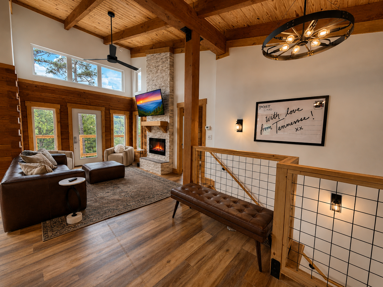 Living room at The Smoky Reserve